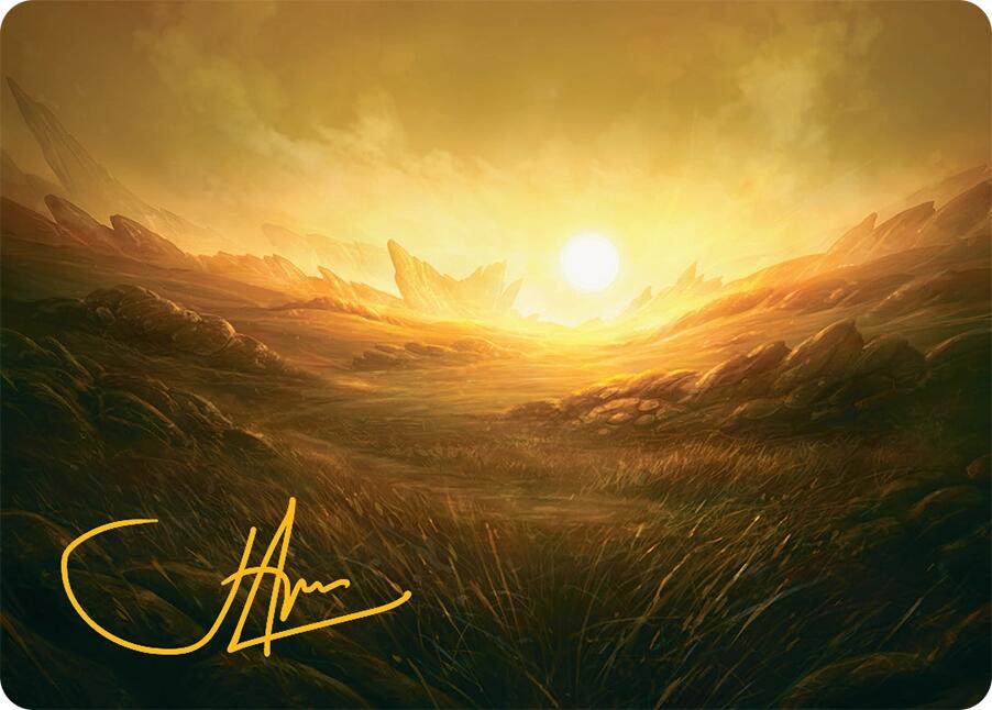 Plains Art Card (31/54) (Gold-Stamped Signature) [Tarkir: Dragonstorm Art Series] | Webway Games