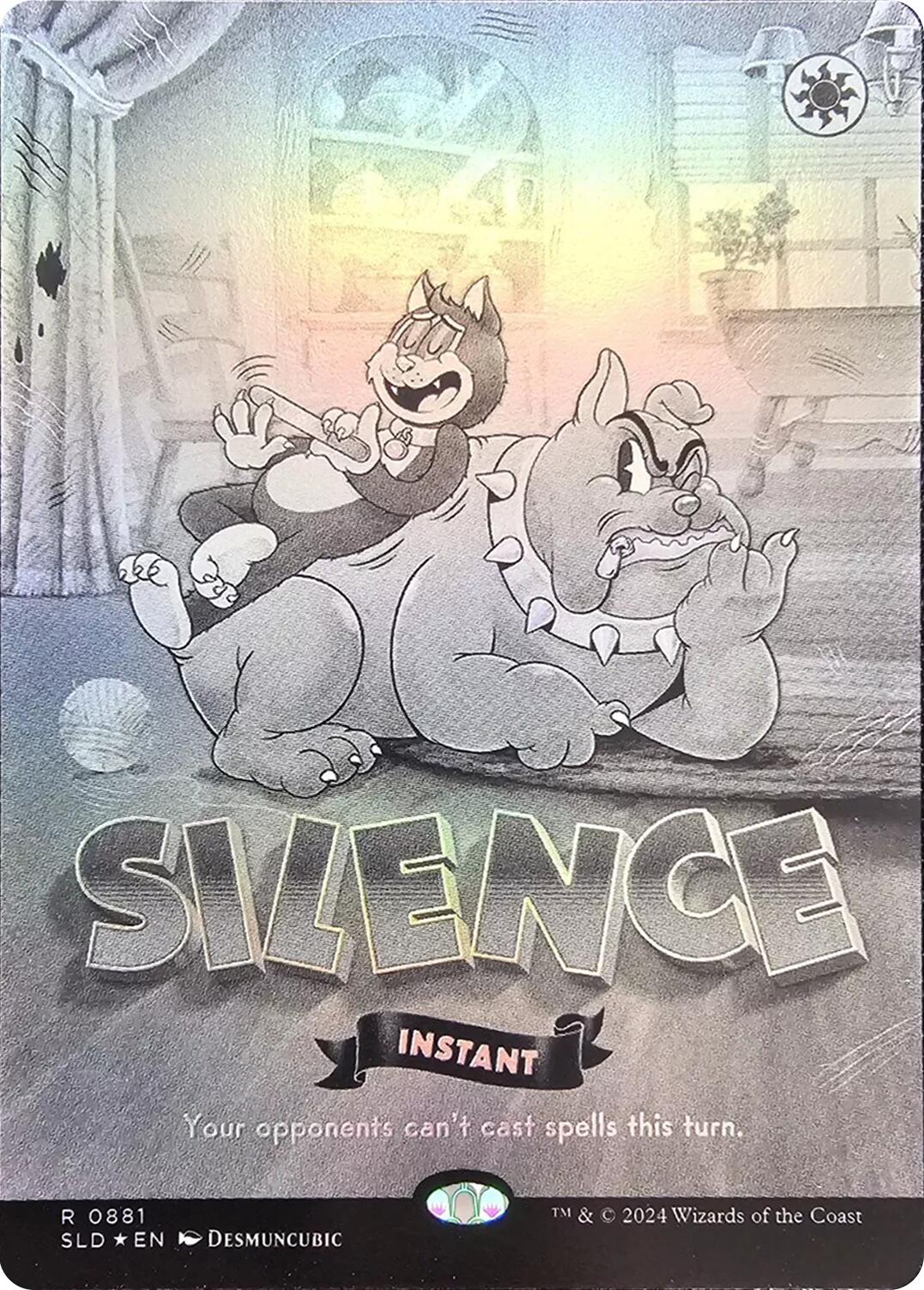 Silence (0881) (Black & White Foil) [Secret Lair Drop Series] | Webway Games