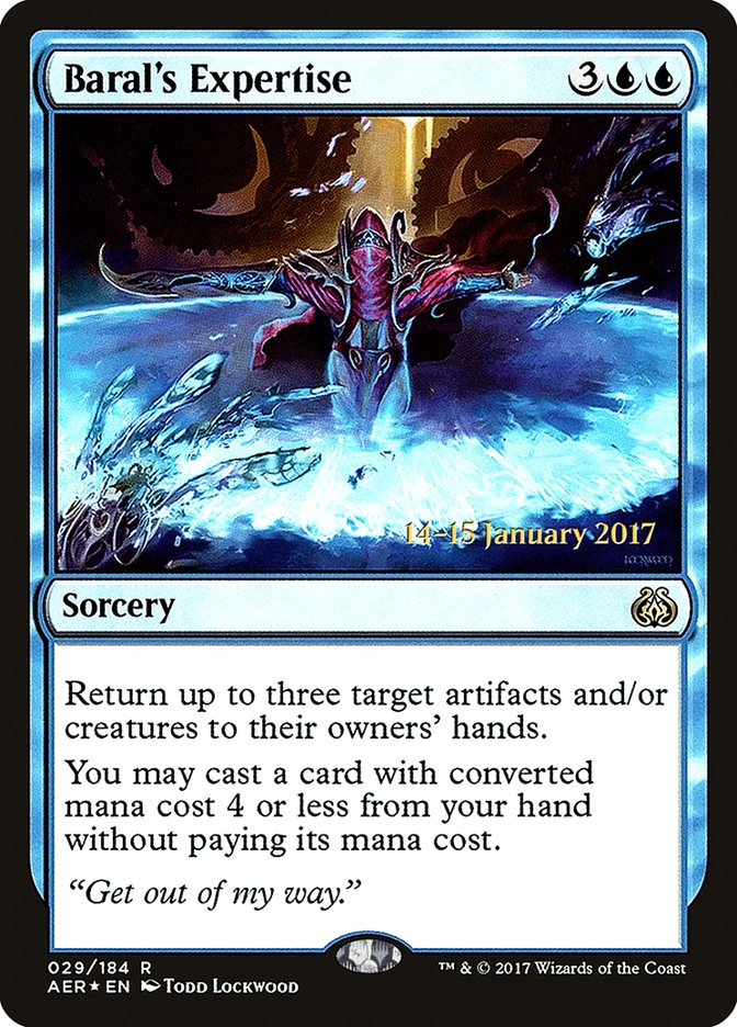 Baral's Expertise [Aether Revolt Prerelease Promos] | Webway Games