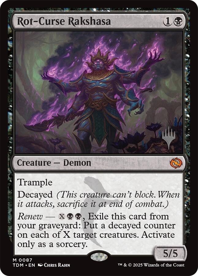Rot-Curse Rakshasa (Promo Pack) [Tarkir: Dragonstorm Promos] | Webway Games