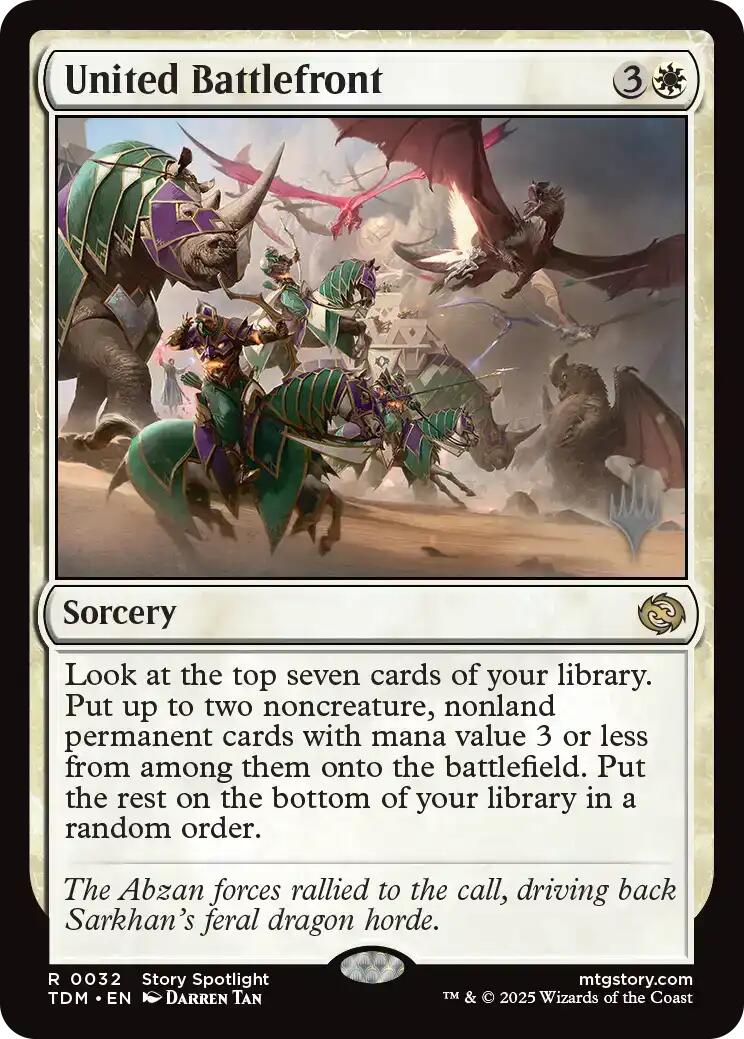 United Battlefront (Promo Pack) [Tarkir: Dragonstorm Promos] | Webway Games