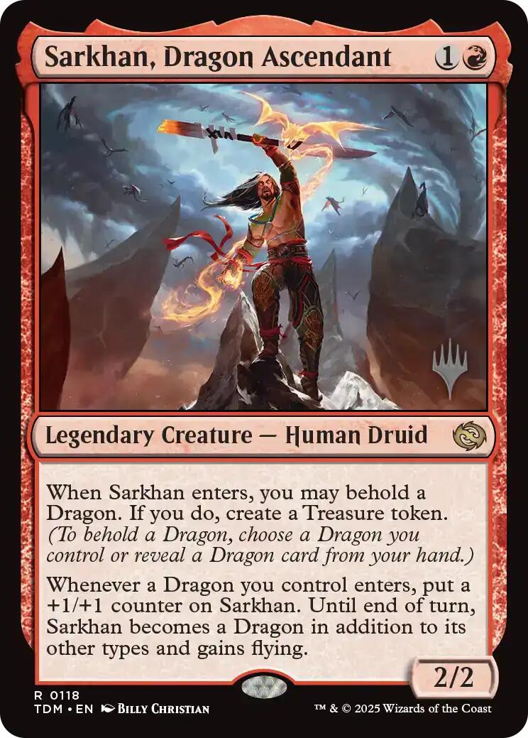Sarkhan, Dragon Ascendant (Promo Pack) [Tarkir: Dragonstorm Promos] | Webway Games