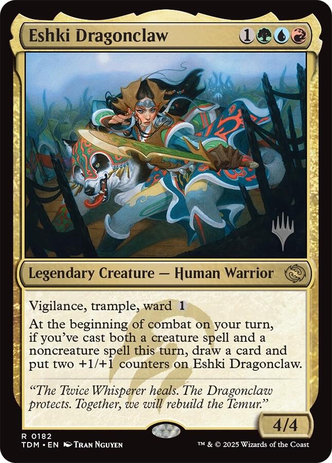 Eshki Dragonclaw (Promo Pack) [Tarkir: Dragonstorm Promos] | Webway Games
