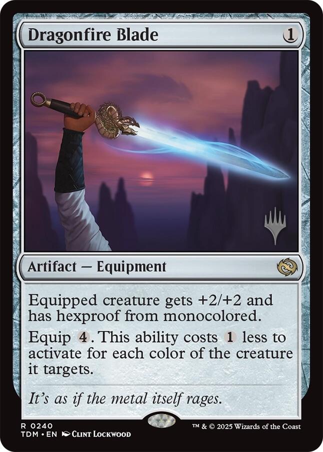 Dragonfire Blade (Promo Pack) [Tarkir: Dragonstorm Promos] | Webway Games