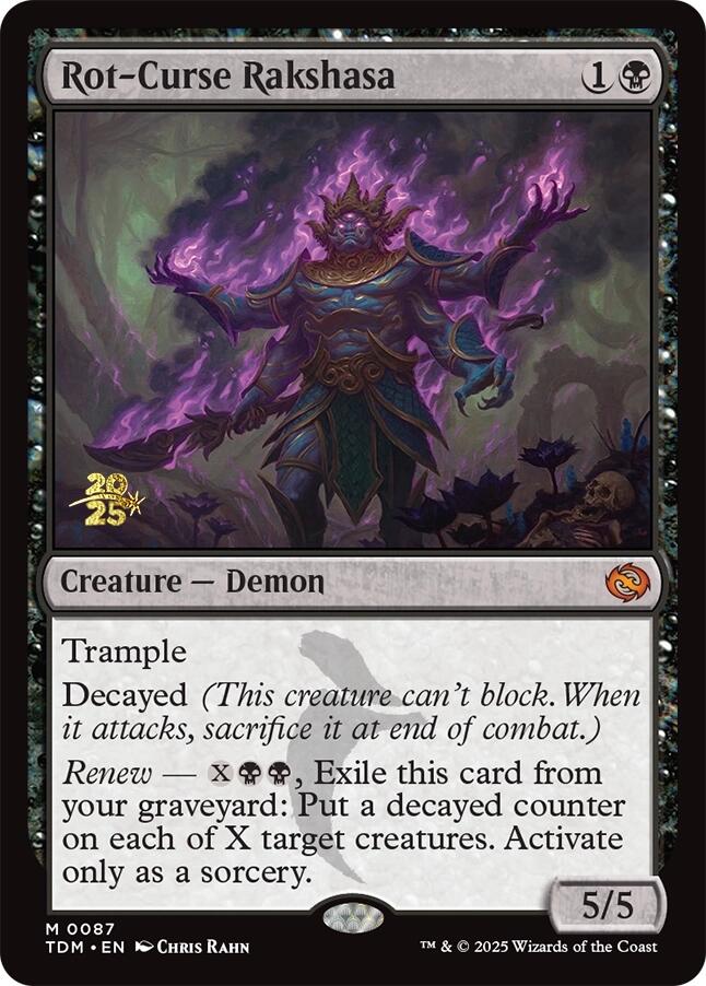 Rot-Curse Rakshasa [Tarkir: Dragonstorm Prerelease Promos] | Webway Games