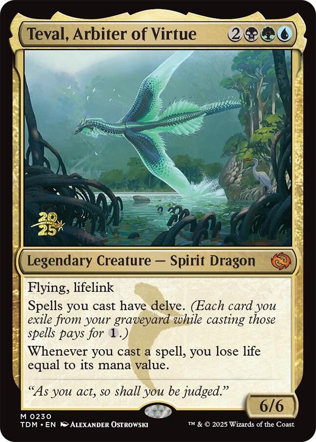 Teval, Arbiter of Virtue [Tarkir: Dragonstorm Prerelease Promos] | Webway Games