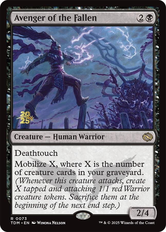 Avenger of the Fallen [Tarkir: Dragonstorm Prerelease Promos] | Webway Games