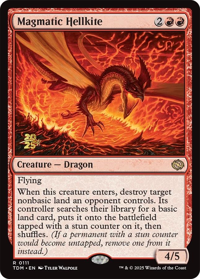 Magmatic Hellkite [Tarkir: Dragonstorm Prerelease Promos] | Webway Games