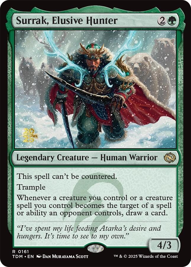 Surrak, Elusive Hunter [Tarkir: Dragonstorm Prerelease Promos] | Webway Games