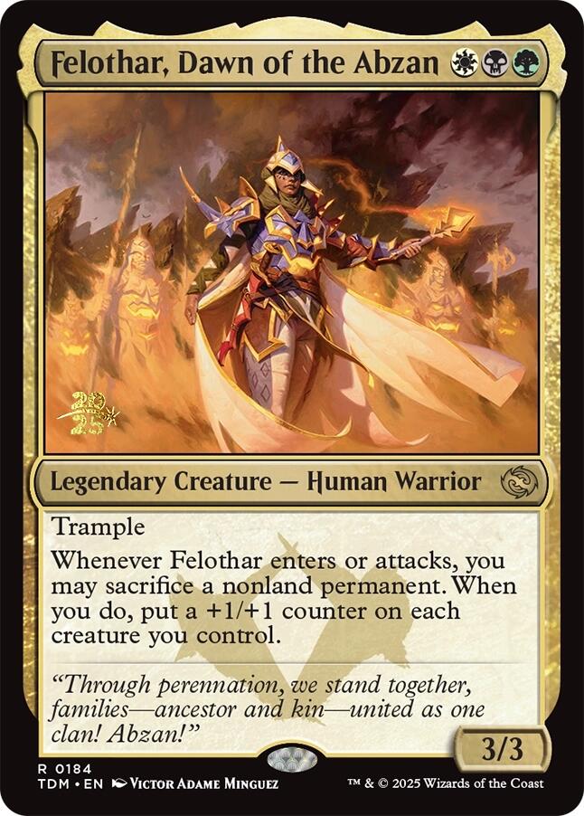 Felothar, Dawn of the Abzan [Tarkir: Dragonstorm Prerelease Promos] | Webway Games