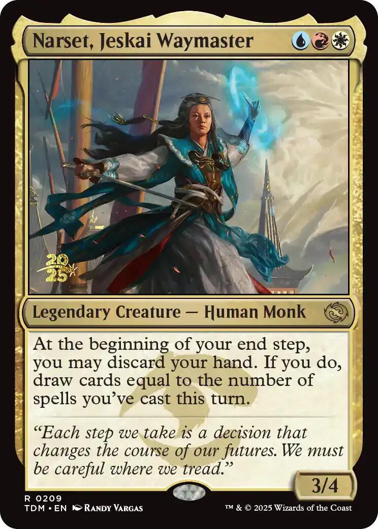 Narset, Jeskai Waymaster [Tarkir: Dragonstorm Prerelease Promos] | Webway Games