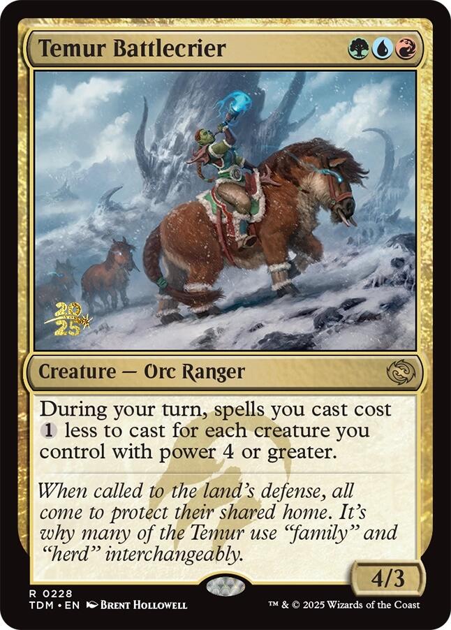 Temur Battlecrier [Tarkir: Dragonstorm Prerelease Promos] | Webway Games