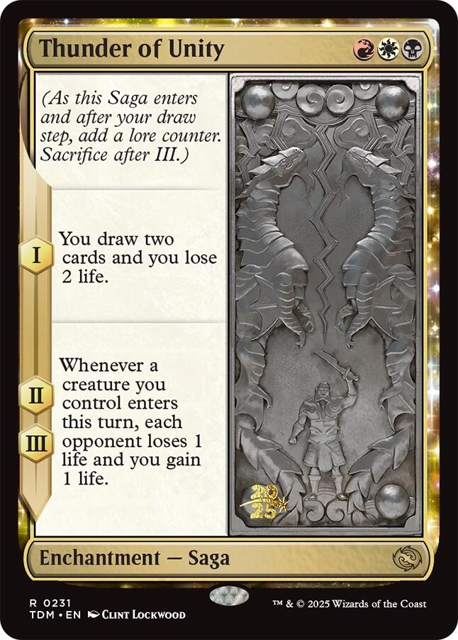 Thunder of Unity [Tarkir: Dragonstorm Prerelease Promos] | Webway Games