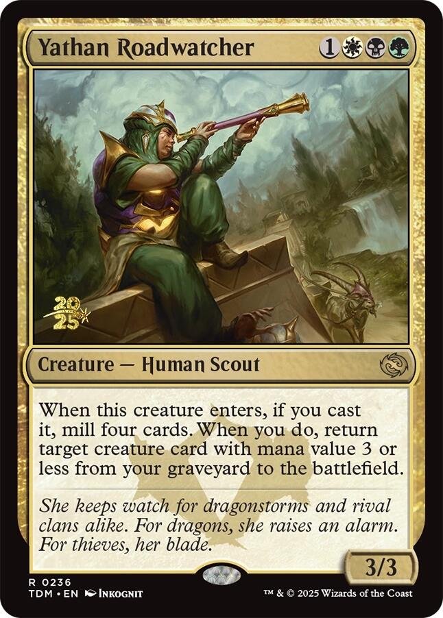 Yathan Roadwatcher [Tarkir: Dragonstorm Prerelease Promos] | Webway Games