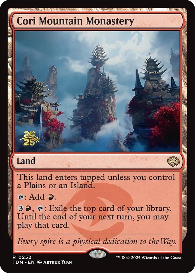 Cori Mountain Monastery [Tarkir: Dragonstorm Prerelease Promos] | Webway Games