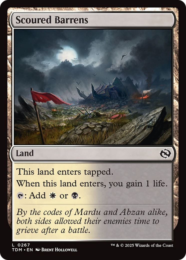 Scoured Barrens [Tarkir: Dragonstorm] | Webway Games