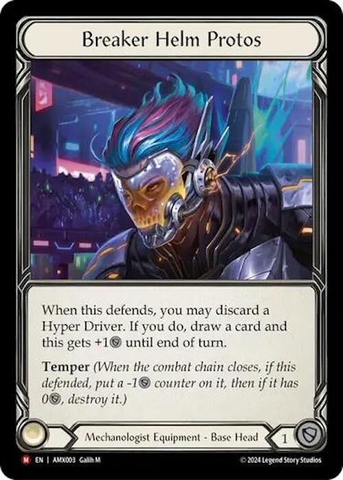 Breaker Helm Protos [AMX003] (Armory Deck: Maxx Nitro)  Rainbow Foil | Webway Games
