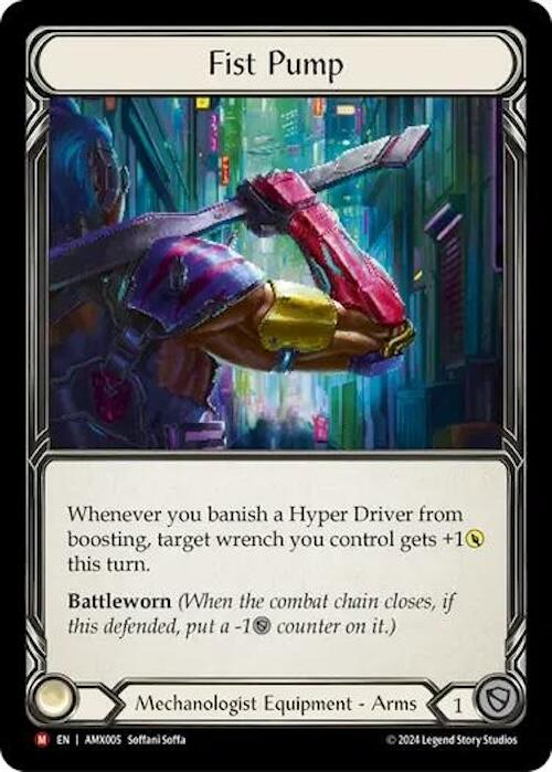 Fist Pump [AMX005] (Armory Deck: Maxx Nitro)  Rainbow Foil | Webway Games