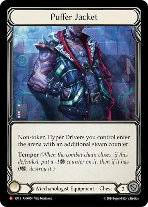 Puffer Jacket [AMX004] (Armory Deck: Maxx Nitro)  Rainbow Foil | Webway Games