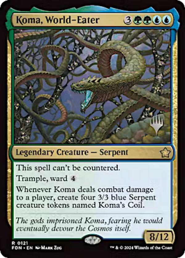 Koma, World-Eater (Promo Pack) [Aetherdrift Promos] | Webway Games
