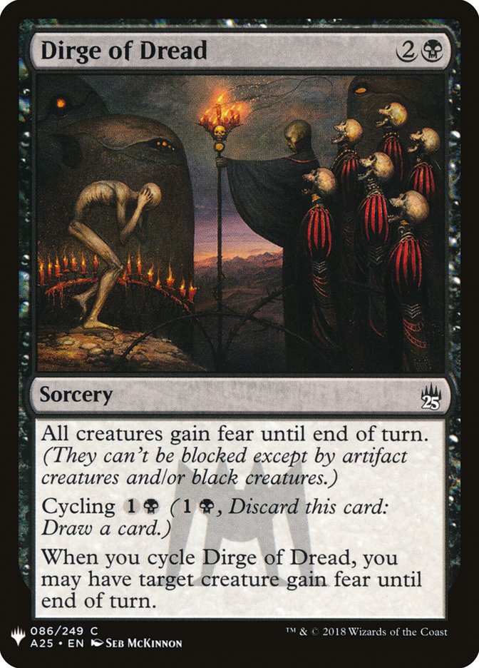 Dirge of Dread [Mystery Booster] | Webway Games