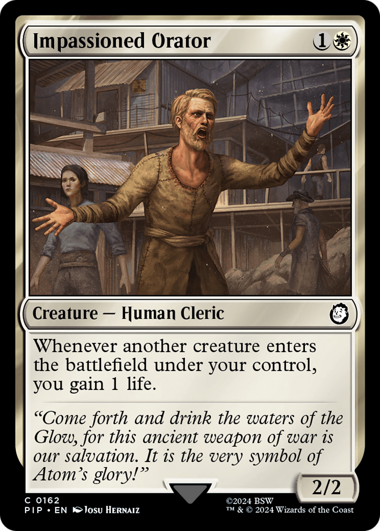 Impassioned Orator [Fallout] | Webway Games
