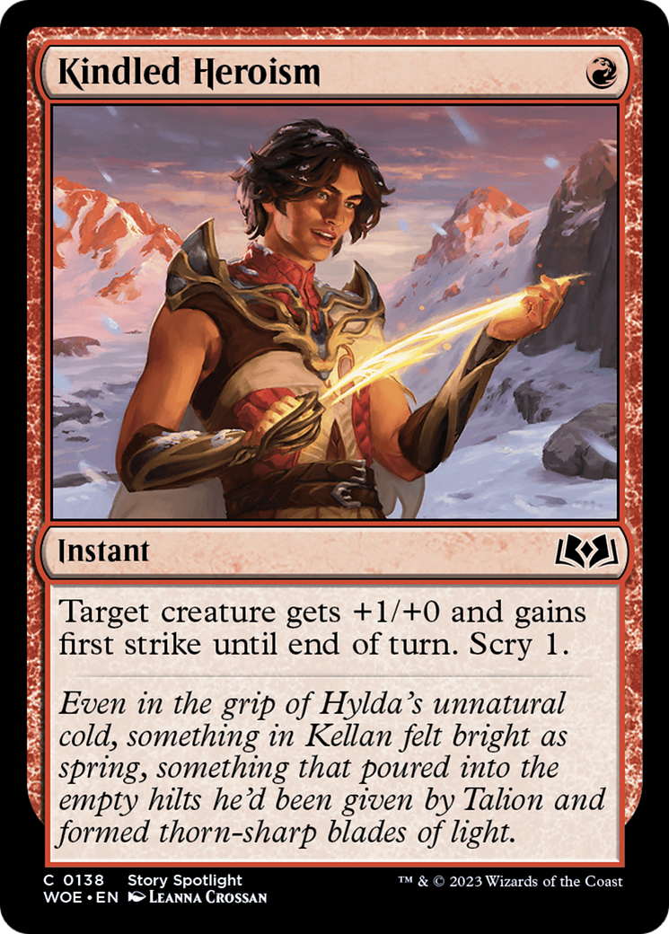 Kindled Heroism [Wilds of Eldraine] | Webway Games
