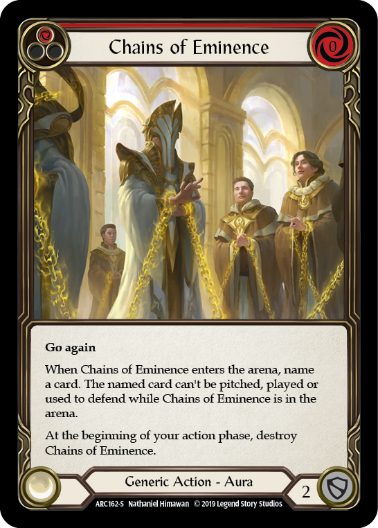 Chains of Eminence [ARC162-S] (Arcane Rising)  1st Edition Rainbow Foil | Webway Games