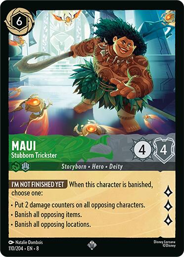 Maui - Stubborn Trickster (110/204) [Reign of Jafar] | Webway Games
