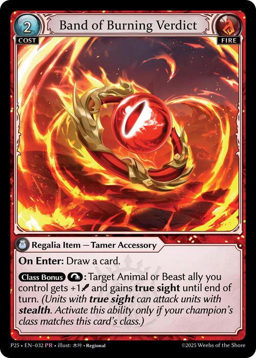 Band of Burning Verdict (032) [Promotional Cards] | Webway Games