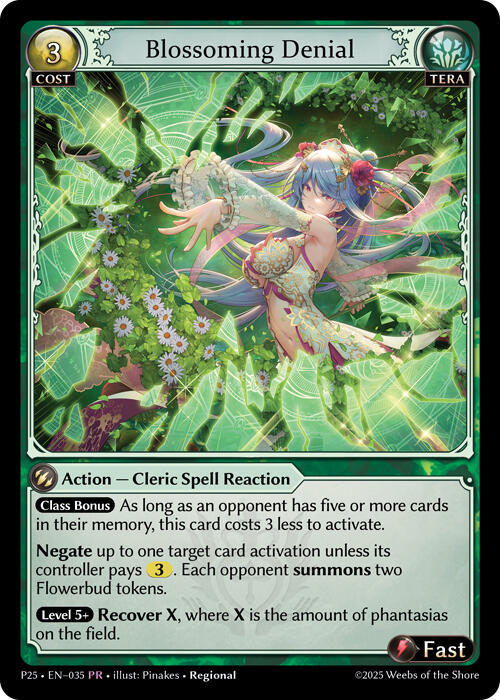 Blossoming Denial (035) [Promotional Cards] | Webway Games