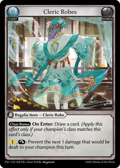 Cleric Robes (038) [Promotional Cards] | Webway Games