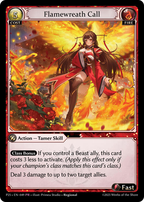 Flamewreath Call (049) [Promotional Cards] | Webway Games