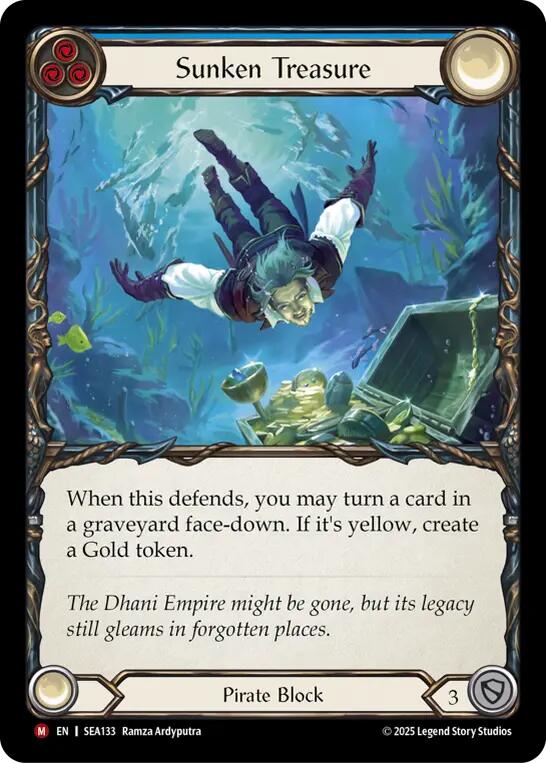 Sunken Treasure (Rainbow Foil) [SEA133] (High Seas)  Rainbow Foil | Webway Games