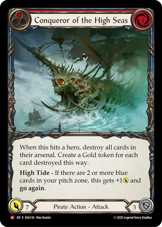 Conqueror of the High Seas (Rainbow Foil) [SEA130] (High Seas)  Rainbow Foil | Webway Games