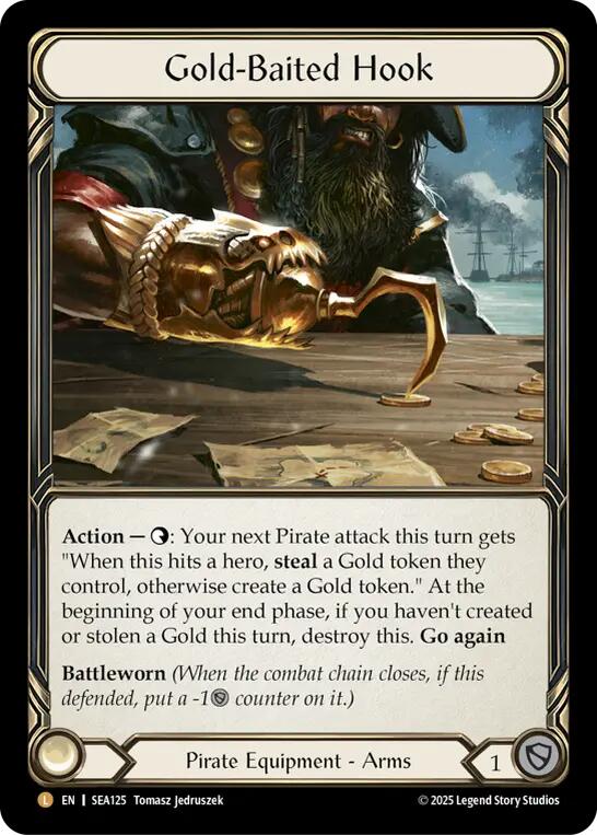 Gold-Baited Hook (Rainbow Foil) [SEA125] (High Seas)  Rainbow Foil | Webway Games