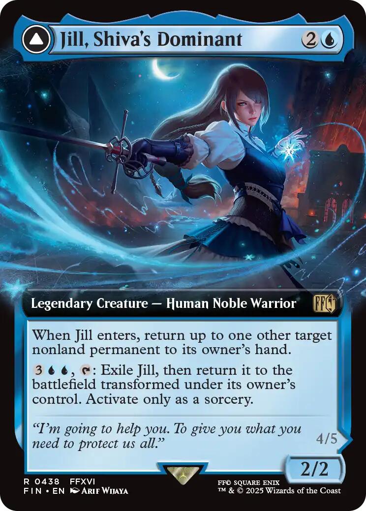 Jill, Shiva's Dominant // Shiva, Warden of Ice (Extended Art) [FINAL FANTASY] | Webway Games