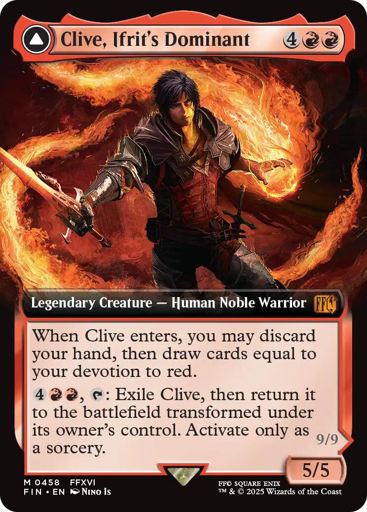 Clive, Ifrit's Dominant // Ifrit, Warden of Inferno (Extended Art) [FINAL FANTASY] | Webway Games