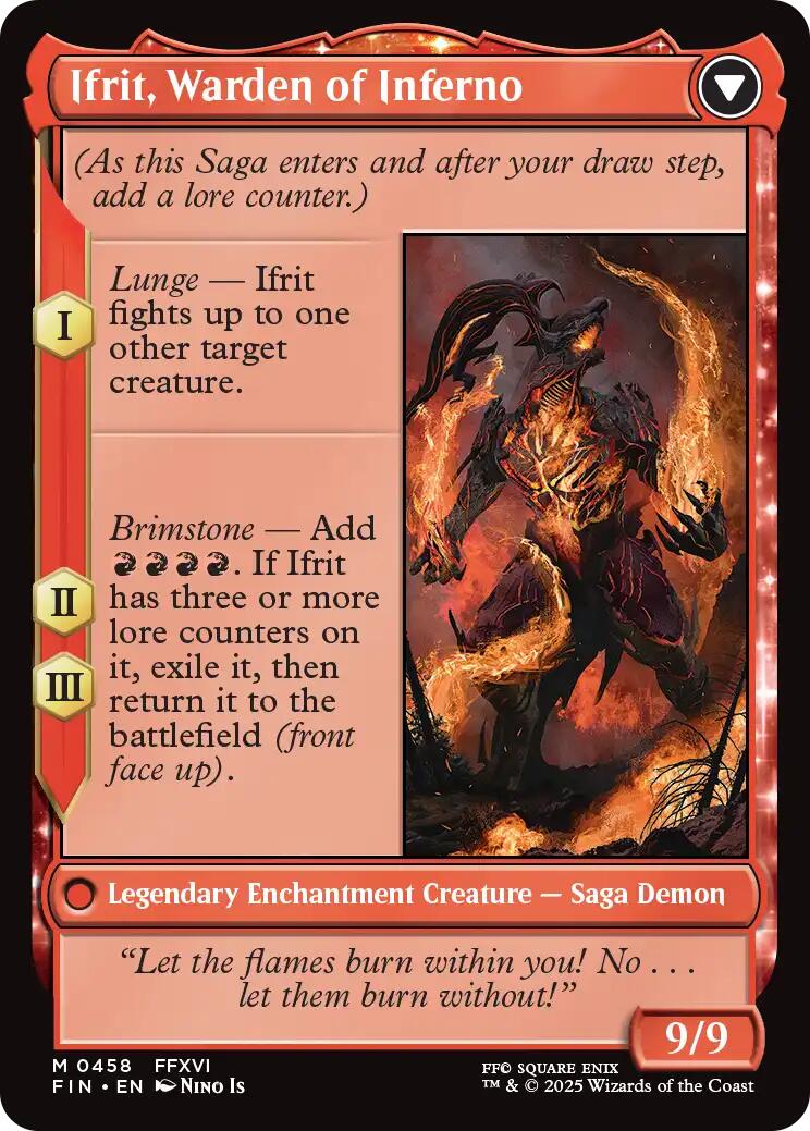 Clive, Ifrit's Dominant // Ifrit, Warden of Inferno (Extended Art) [FINAL FANTASY] | Webway Games