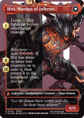 Clive, Ifrit's Dominant // Ifrit, Warden of Inferno (Borderless) (Surge Foil) [FINAL FANTASY] | Webway Games