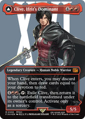 Clive, Ifrit's Dominant // Ifrit, Warden of Inferno (Borderless) (Surge Foil) [FINAL FANTASY] | Webway Games