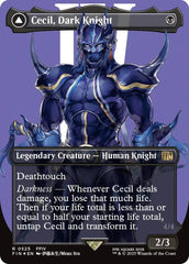 Cecil, Dark Knight // Cecil, Redeemed Paladin (Borderless) (Surge Foil) [FINAL FANTASY] | Webway Games