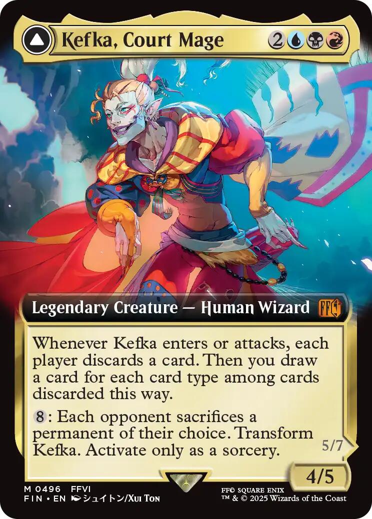 Kefka, Court Mage // Kefka, Ruler of Ruin (Extended Art) [FINAL FANTASY] | Webway Games