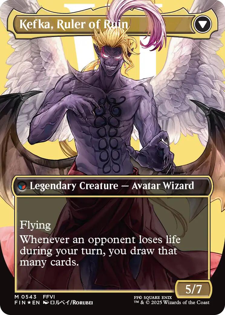 Kefka, Court Mage // Kefka, Ruler of Ruin (Borderless) (Surge Foil) [FINAL FANTASY] | Webway Games