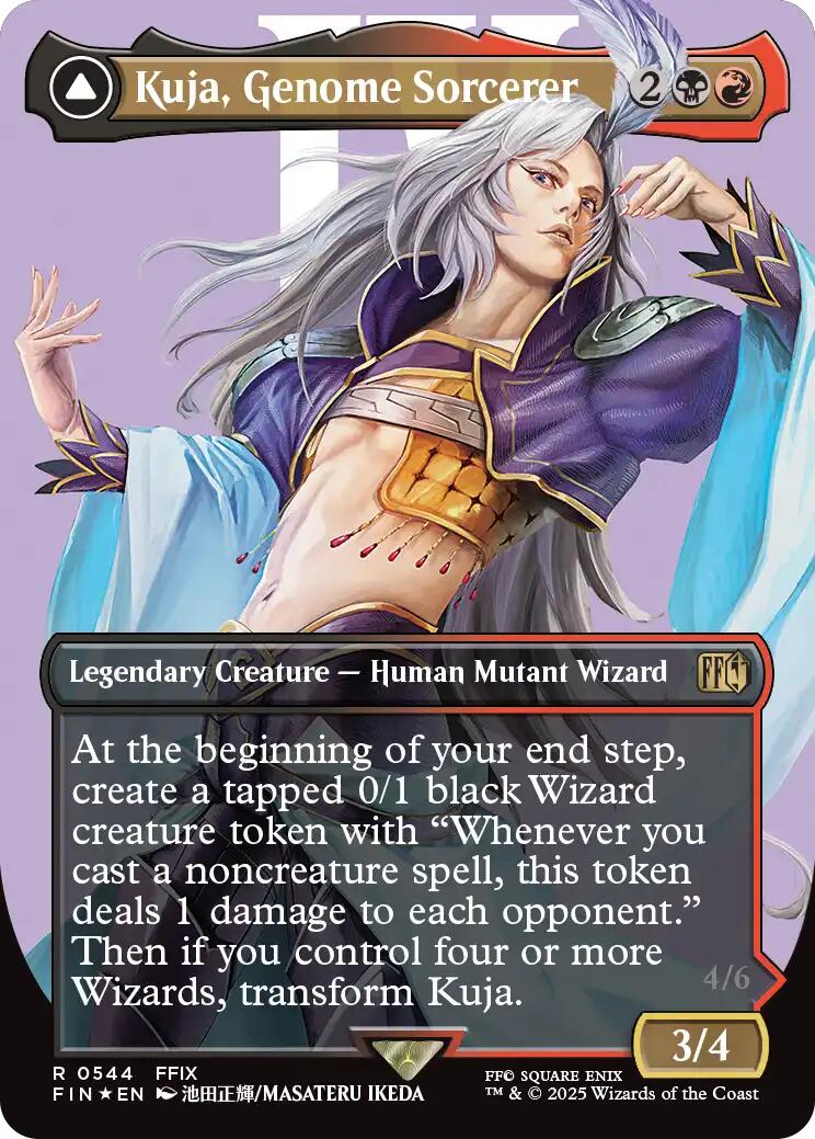 Kuja, Genome Sorcerer // Trance Kuja, Fate Defied (Borderless) (Surge Foil) [FINAL FANTASY] | Webway Games