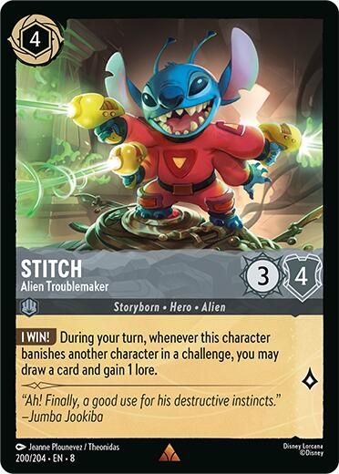 Stitch - Alien Troublemaker (200/204) [Reign of Jafar] | Webway Games