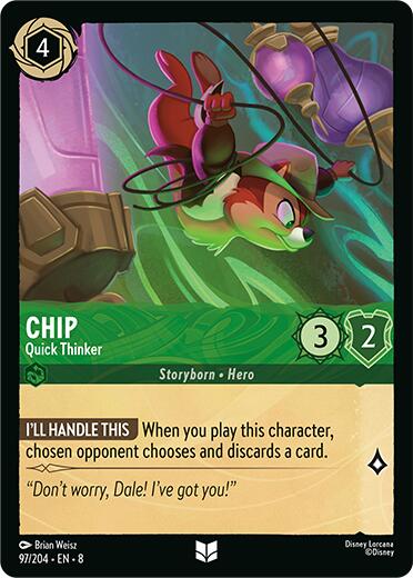 Chip - Quick Thinker (97/204) [Reign of Jafar] | Webway Games