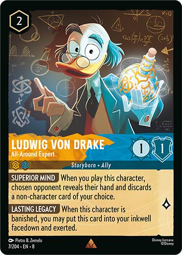 Ludwig Von Drake - All-Around Expert (7/204) [Reign of Jafar] | Webway Games