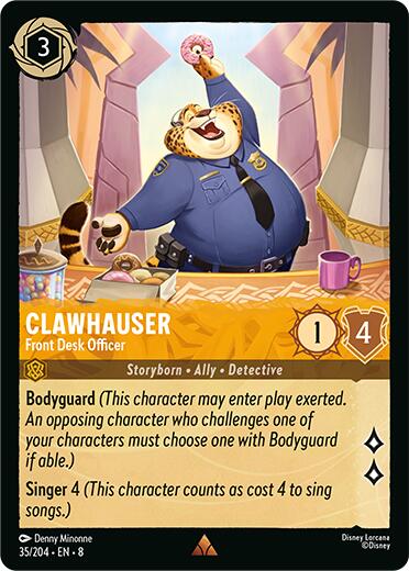 Clawhauser - Front Desk Officer (35/204) [Reign of Jafar] | Webway Games