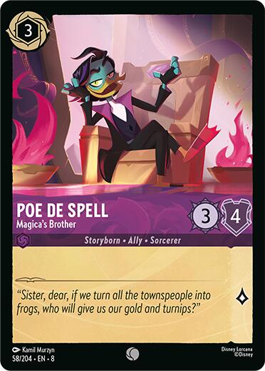 Poe De Spell - Magica's Brother (58/204) [Reign of Jafar] | Webway Games